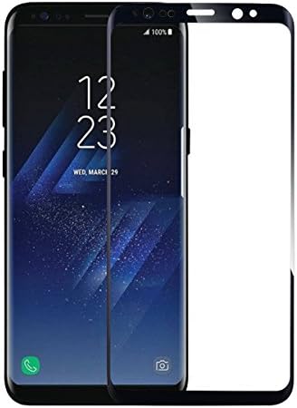 Galaxy S8 Plus Screen Protector, Gogopa [Full Screen] [Full Coverage] 9H HD Clear Anti-Bubble 3D Curved Tempered Glass Screen Protector (Black, S8+)