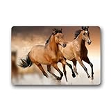Roman's Doormat Personalize Decor Carpets ? Door Mats Horses Running Machine Washable s Indoor Outdoor House Doormats Area Rugs Entryway Mats Non-slip Rubber Backing 23.6in by 15.7 in