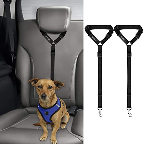 BWOGUE Packs Dog Cat Safety Seat Belt Strap Car Headrest