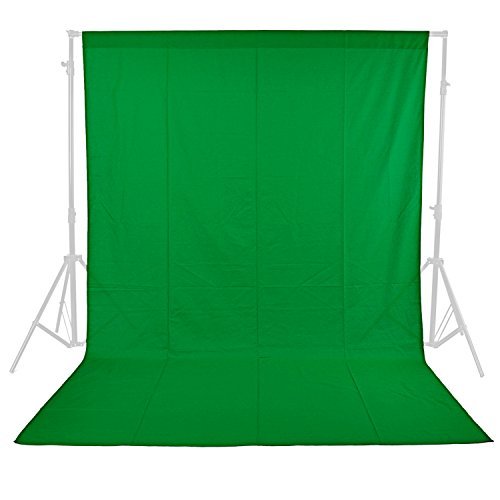 Neewer 6x9 feet/1.8x2.8 meters Photo Studio 100 Percent Pure Muslin Collapsible Backdrop Background for Photography, Video and Television (Background Only)-Green.