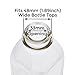 Glass Milk Bottle Caps - 12 Pack - Only Fits Milk Bottles with 48mm (1.87 inch) Tops, Snap On Lids