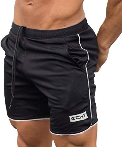 Men's Gym Workout Boxing Shorts Running Short Pants Training Bodybuilding Jogger Short Classic-Fit 9" Short