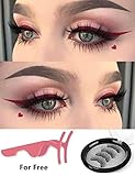 Magnetic Eyelashes,Mimosal 3 Magnetic Best Fake Lashes For Natural Look,3D Reusable No Glue Fake Eye Lashes,Hand-Made Extension Soft False Eyelashes(A-1)