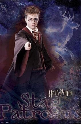 eighttofourteen Harry Potter Order of The Phoenix stag Patronus Poster
