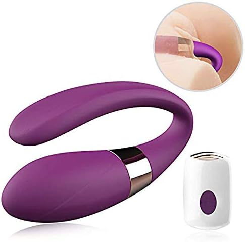 JiaoPo 7 Frequency U-Shape Couple Love Stimulation Promote Toys ，Sport Tool Rechargeable Silicone Couples-Q0