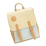 YOPO New Retro Vintage Casual Women's Backpack School Bag Fashion Travel School PU Leather Handbag ipad bag, four colors avaliable (Blue)