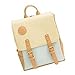 YOPO New Retro Vintage Casual Women's Backpack School Bag Fashion Travel School PU Leather Handbag ipad bag, four colors avaliable (Blue)