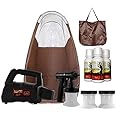 MaxiMist Lite Plus HVLP Sunless Spray Tanning KIT, Tent Machine Airbrush Tan Maximist BRWN