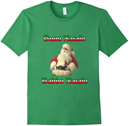 Mens Buon Natale (Merry Christmas) Italian t-shirt 3XL Grass