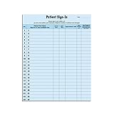 Patient Sign in Sheet (Blue)- HIPAA Compliant, 250/Package