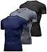 Lavento Men's Compression Shirts Cool Dry Short-Sleeve Workout Undershirts
