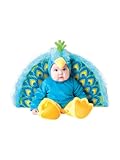 InCharacter Costumes Baby's Precious Peacock Costume, Blue/Yellow, Small