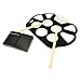 Pyle Electronic Roll Up MIDI Drum Kit - W/ 9 Electric Drum Pads, Foot Pedals, Drumsticks, & Power Supply Tabletop Roll Up Drum Kit | Loaded W/ Drum Electric Kits & Songs - Pyle PTEDRL11 primary