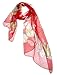 Bear Motion Collection - Womens 100% Silk Scarf with Butterfly Design (Medium (64