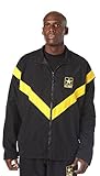 GI US Army PT Jacket APFU (Army Physical Fitness Uniform) Latest Style Black & Gold
