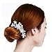 Bridal Hair Comb Wedding Hair Accessories for Brides and Bridesmaids Crystal Simulated Pearl Silver for Wedding Hair Clips for Girls and Women