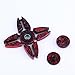 Iusun 2017 New Cool Four Spinner Fidget Aluminum Finger Stress Hand Desk Toy, EDC/ADHD Autism Gift, Red