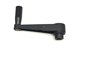 TAMSOI 5" Nylon Crank Handle Drill Press Revolving Handle with Round or Square Installation Hole Smooth 360 Degree Operation for Industry Lathe Milling Grinding Machine (Square Hole 14x14x125)