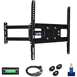 HARFING Full Motion Articulating TV Wall Mount Bracket for most 26-55 inch LED LCD OLED Plasma Flat Screen TVs w/ VESA patterns up to 400 x 400mm-18" Extension-HF1KT