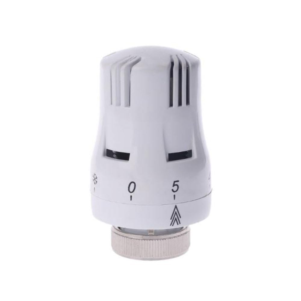 yufana Thermostatic Head Connection, Thermostatic Head Type, Temperature Control Valves, Thermostat Radiator Head, Inner Diameter 68mm, Suitable for Office Home Bathroom(White)