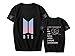 DealRight BTS Love Yourself T Shirt Short Sleeve Jungkook Suga JIN Jimin J-Hope V RM Kpop Tee Crew Neck T-Shirts