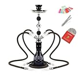 YYFIRE 21.6" 4 Hose Hookah Set Hookah Shisha