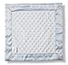 SwaddleDesigns Baby Lovie, Small Security Blanket, Plush Dots with Satin Trim, Pastel Blue , 14