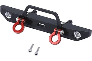 RZXYL Aluminum Alloy Front Bumper for Axial SCX24 Deadbolt AXI90081 1/24 RC Crawler Car Upgrades (Black)