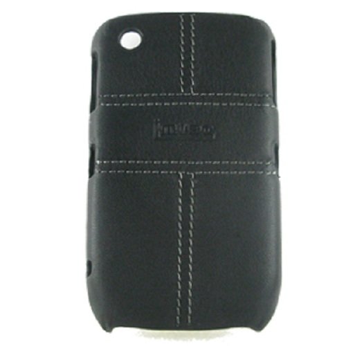 MOBO IM-HMC-HCBB8520-07BK Leather Cell Phone Case for Blackberry 8520/8530/9300/Curve Gemini - 1 Pack - Retail Packaging - Black