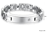 Casoty Magnetic Energy Power Balance Band Anti Fatigue Ionics Titanium Bracelet (Male)