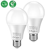 Radar Sensor Led Light Bulb, MINGER 10W A19 Motion Sensor Led Bulb Lights 100W Equivalent for Indoor, Outdoor, Porch, Hallway, Patio, Garage (E26/E27, 900Lumen, Warm White, 2-Pack)