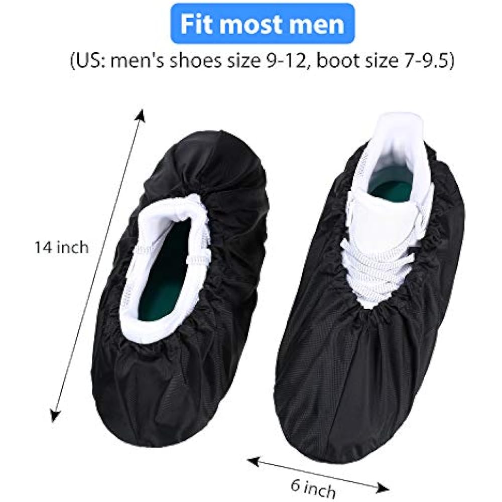 4 Pairs Shoe Covers Reusable Waterproof Nonslip Boot