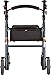 NOVA Medical Products Zoom Rollator Walker Blue 24 Inch (Pack of 1)