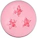 Longzang Fondant Flowers Silicone Sugar Craft Mold Mini, Small, Pink
