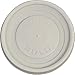 Solo VL36R-0007 White Vented Plastic Lid - For Solo Paper Hot Cups (Case of 1000)
