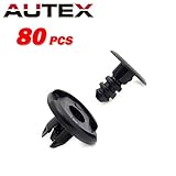 PartsSquare 80pcs Auto Body Car Clips Front Fender Clip Retainer Nylon Bumper Fastener Rivet Push Type Fastener Clamps Replacement for Honda Acura Civec 91512-SX0-003