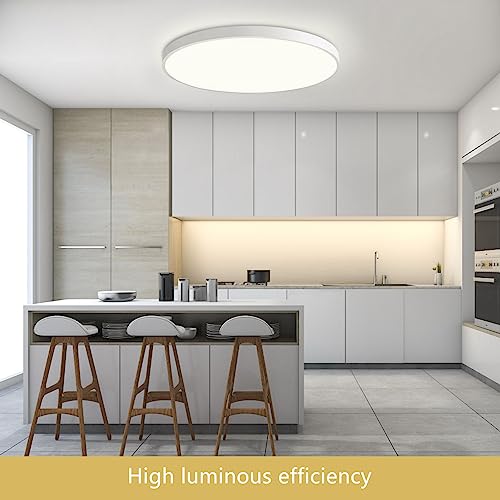 54 W LED Ceiling Light Dimmable with Remote Control 3000 K - 6500 K Ultra Thin Diameter 50 x 4 cm Flat Round Ceiling Light Compatible with Alexa Google Home WiFi Lamp for Living Room Bedroom