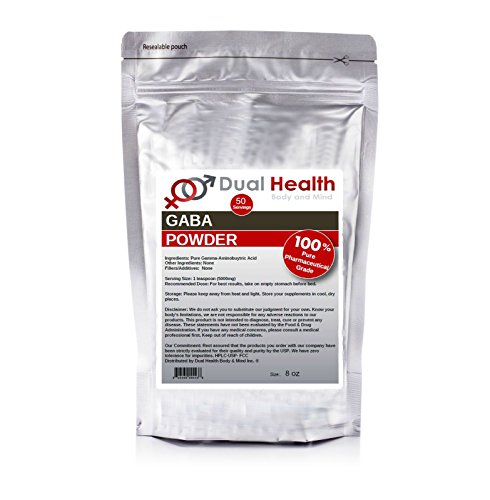 Pure GABA (8 oz) Gamma Aminobutyric Acid Powder Bulk Supplements