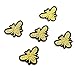 SenseYo 12 Pcs Cute Embroidered Sewing Bees Patches Sewing Patch for Bags Jackets Jeans Clothes, Embroidered DIY Patches Kids Craft Patch (Gold)