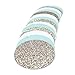 Chloe Elizabeth Circle Dots Paper Party Garland Streamer Backdrop (10 Feet Long) - Mint, White, Gold Glitter