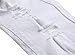 NITAGUT Men's Skinny Ripped Distressed Destroyed Slim Straight Fit Zipper Jeans with Holes White-US 34