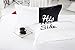 YOUSA His Side Her Side Bedding Queen Size Black and White Bedding Set (Queen,3Pcs)