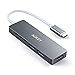 AUKEY USB C Hub, Aluminum 5-in-1 USB C Adapter with 4K HDMI Port, 2 USB 3.0 Ports, SD & Micro SD Card Slots for MacBook Pro 2017, Google Chromebook Pixel, Huawei MateBook, and More USB Type C Devices