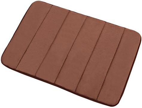 EssentialMall Bathroom Mats Memory Foam Rubber Water Absorbant Bath Rugs Soft Bath Mats（Chocolate color