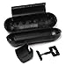 4 Pack Extension Cord Protective Cover Set (Black) | Indoor Outdoor Water-Resistant Holder for Holiday String Lights and Wires | Capsule Shaped Protector with Large Compartment