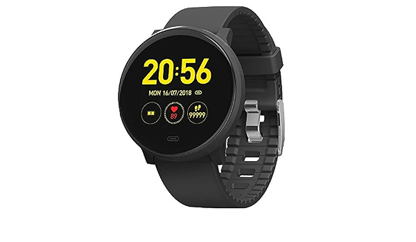 Amazon.com: V15c Ultra Light IP68 Waterproof Sports Watch, Built-in GPS  Non-Contact, Heart Rate Health Monitoring Round Smart Watch ?Black? :  Electronics