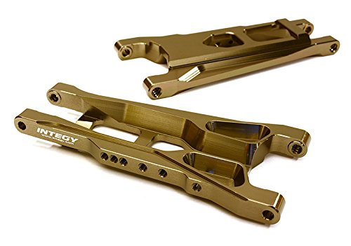 Integy RC Model Hop-ups C27631GREY Billet Machined Alloy Rear Suspension Arms for Traxxas 1/10 Bigfoot 2WD Truck