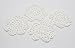 Wholesale 12-piece Lot Handmade Medallion Crochet Lace Cotton Doily Coasters, 4-inch Round, White
