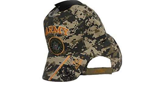 U.S ARMY & Army shadow Emblem Camo camoflauge Cap Official US Army Licensed Hat Cap601mc