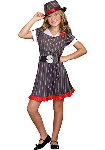 Sugarsugar Girls Ally Capone Costume, One Color, Large, One Color, Large